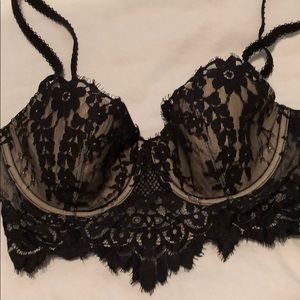 Black lace Victoria’s Secret bra